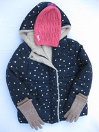 KURTKA CIEPŁA DZIEWCZYNKA ZIMA I GRATIS 128