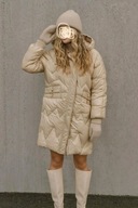 Kurtka jasnozłota,beżowa pikowana roz.M