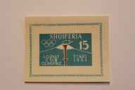 Znaczek bloczek Albania Shqiperia Igrzyska Olimpijskie Tokio 1964 r