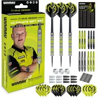 RZUTKI DART WINMAU STALOWE GROTY WMA100102 DUŻY ZESTAW 50 SZT W WALIZCE