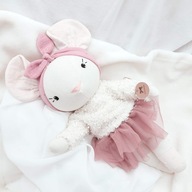 Lalka tilda szmacianka przytulanka Myszka 38 cm ręcznie szyta handmade