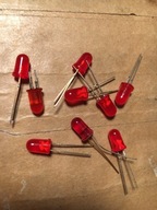 Dioda LED czerwona, średnica 5 mm