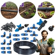 WĄŻ LINIA NAWADNIACZ 100M SYSTEM DO NAWADNIANIA KROPELKOWEGO ZESTAW PREMIUM