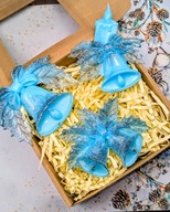 Niepowtarzalne zawieszki świąteczne na choinkę Dzwonki zestaw 4 sztuk