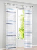 7135 ZASŁONY FIRANY PANELOWE TKANE KOMPLET 2 SZTUKI 57 X 245 szelki