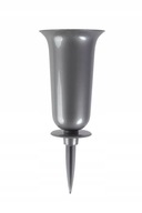 FLAKON WAZON WBIJANY SREBRNY 24CM