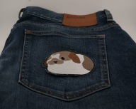 Naszywka Haftowana KRÓLIK Kłapouchy Chill – 9 x 7,5 cm