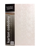 KARTON OZDOBNY FROST PERŁOWA BIEL 230g/m2 GALERIA 20 ark. Galeria papieru