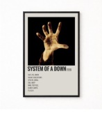 Plakat A4 z ramką SYSTEM OF A DOWN 21x29,7cm