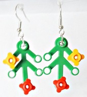 Biżuteria LEGO - kolczyki roślina kwiaty, 2423 242328 33291 4624184 4141053