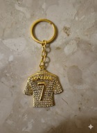 BRELOK KEYCHAIN CRISTIANO RONALDO#7 CR7 ZŁOTA KOSZULKA