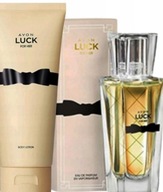 Avon Zestaw Luck Perfumy 30ml folia + Balsam do ciała