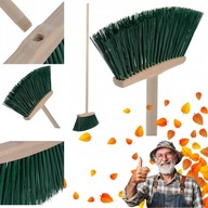SZCZOTKA MIOTŁA GOSPODARCZA DO ZAMIATANIA OGRODOWA ZAMIATACZ ZMIOTKA DREWNO