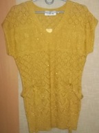 YI - FAN BLUZKA TUNIK AŻUROWA 38 40