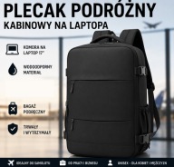 Plecak Podróżny Kabinowy Laptop 17'' USB Duży Bagaż Wodoodporny