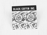 kolczyki Trójkąt Z Okiem oko goth gothic BC08