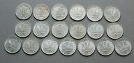 WĘGRY 20 FILLERÓW 1968-1987 ZESTAW 19 SZT.