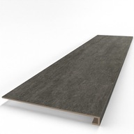 Płytka schodowa Stopnica szara, bez nacięć, gruby stopień gresowy 100x30x4