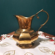 Vintage, Piękny mosiężny dzbanek /2