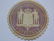 Niemcy Prusy - Prokuratura Państwowa przy Sądzie w STENDAL - zalepka