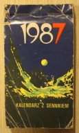 KALENDARZ Z SENNIKIEM - 1987 ROK - NA SCIANĘ DO ZRYWANIA - PEŁNY