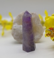 Kolekcja naturalny Ametyst szewron stożek 78mm