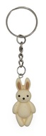 Brelok do Kluczy Biały króliczek ozdobna zawieszka na prezent dla dzieci