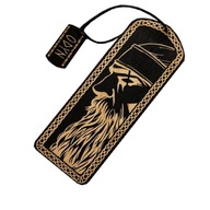 Zakładka do książek Mitologia Nordycka | Odyn | Wikingowie |Grawer| Drewno