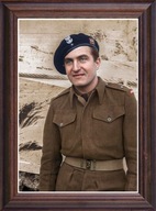 Obraz Zdzisław Starostecki portret w drewnianej ramie ze szkłem