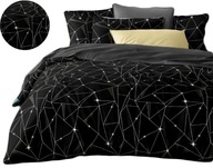 Komplet pościeli 160×200 cm bawełniana satyna dwustronna komfort i styl