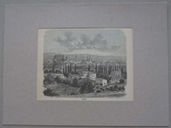 Nysa, widok ogólny, drzeworyt 1884, Burmann-Täubert