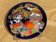 Rosenthal Dekoracyjny talerz kolekcjonerski. Bjorn Wiinblad Muzyka Orient.