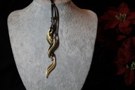 ŁAŃCUSZEK NASZYJNIK STAL CHIRURGICZNA 316L POZŁACANY ZAWIESZKA