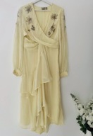 Sukienka żółta szyfonowa ASOS święta, komunia 42 XL