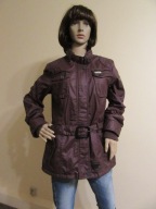 KHUJO damska kurtka impregnowana bawełna bordowa _ L/XL