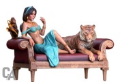 Figurka 3D CA 3D Studios – Alladyn - Jasmine -16K - 1:6-POMALOWANA-