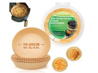 Papier do pieczenia do frytkownicy, opakowanie 200 sztuk 16-20 cm.