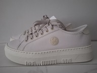 SNEAKERSY DAMSKIE MARKI RIEKER ROZM. 40 KOLOR JASNY SZARY