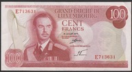Luksemburg 100 franków 1970 - książę Jan - stan 2