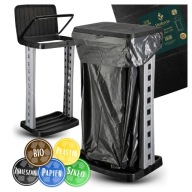 KOSZ NA ŚMIECI STELAŻ NA ODPADY 120L STOJAK + DARMOWE NAKLEJKI DO WYDRUKU