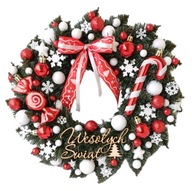 Wianek Świąteczny Stroik Boże Narodzenie wieniec na drzwi