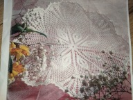 Serwetka serwetki szydełkowe obrus rękodzieło misterne cacko śr67