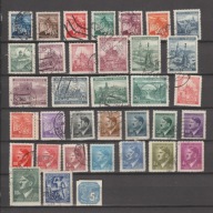 Protektorat Czechy Morawy zestaw 35 sztuk kasowany