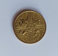 POLSKA MONETA 2 ZŁ WIELKI JUBILEUSZ ROKU 2000 ROK STAN BARDZO DOBRY