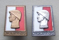 Odznaki Wzorowy Żołnierz srebrna i brązowa zestaw 2 sztuki