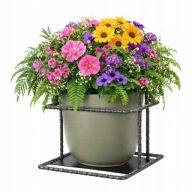 Kwietnik Ścienny Metalowy Czarny Loft Wieszak na Doniczkę 15 cm