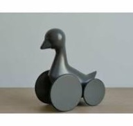 NORMANN COPENHAGEN DEKORACJA RZEŹBA DUCK GREY DREWNO WOOD danish design NEW