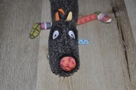 pluszak maskotka z grzechotką wilk wilczek Ebulobo 28 cm