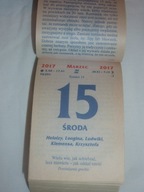 2017 oryginalna kartka z kalendarza zdzieraka - 9 urodziny ,super prezent