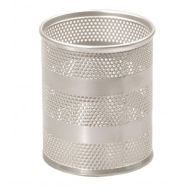 TETIS PRZYBORNIK OKRĄGŁY DUŻY SREBRNY BV505-S